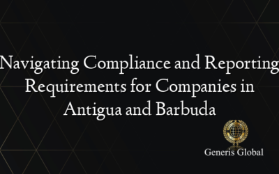 Navigating Compliance and Reporting Requirements for Companies in Antigua and Barbuda