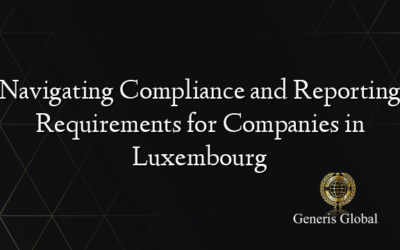 Navigating Compliance and Reporting Requirements for Companies in Luxembourg