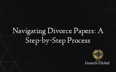 Navigating Divorce Papers: A Step-by-Step Process