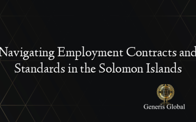 Navigating Employment Contracts and Standards in the Solomon Islands