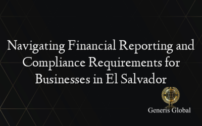 Navigating Financial Reporting and Compliance Requirements for Businesses in El Salvador