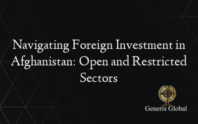 Navigating Foreign Investment in Afghanistan: Open and Restricted Sectors