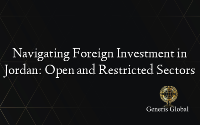 Navigating Foreign Investment in Jordan: Open and Restricted Sectors