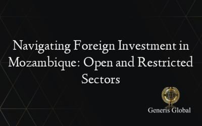 Navigating Foreign Investment in Mozambique: Open and Restricted Sectors