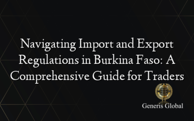 Navigating Import and Export Regulations in Burkina Faso: A Comprehensive Guide for Traders