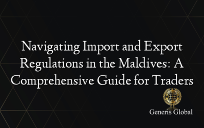 Navigating Import and Export Regulations in the Maldives: A Comprehensive Guide for Traders