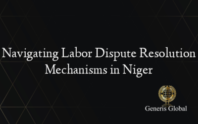 Navigating Labor Dispute Resolution Mechanisms in Niger