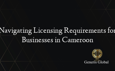 Navigating Licensing Requirements for Businesses in Cameroon