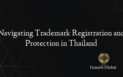 Navigating Trademark Registration and Protection in Thailand