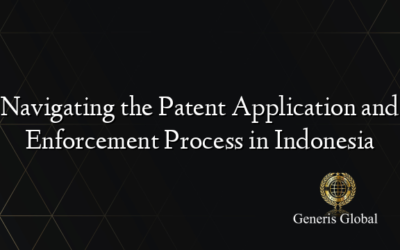 Navigating the Patent Application and Enforcement Process in Indonesia