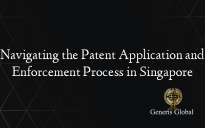 Navigating the Patent Application and Enforcement Process in Singapore