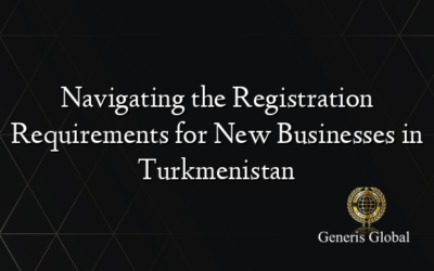 Navigating the Registration Requirements for New Businesses in Turkmenistan