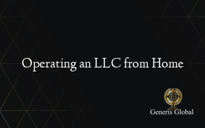 Operating an LLC from Home