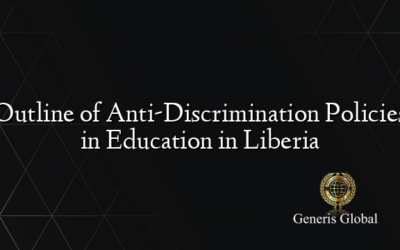 Outline of Anti-Discrimination Policies in Education in Liberia
