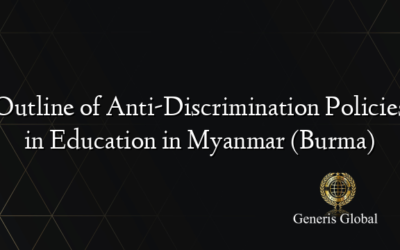 Outline of Anti-Discrimination Policies in Education in Myanmar (Burma)