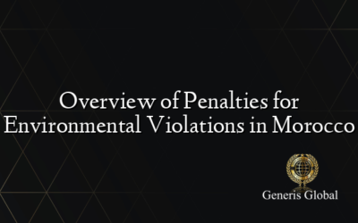 Overview of Penalties for Environmental Violations in Morocco