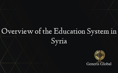 Overview of the Education System in Syria