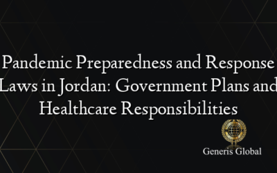 Pandemic Preparedness and Response Laws in Jordan: Government Plans and Healthcare Responsibilities