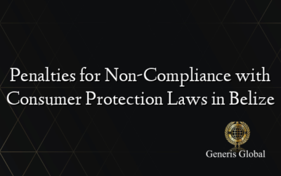 Penalties for Non-Compliance with Consumer Protection Laws in Belize