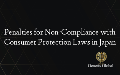 Penalties for Non-Compliance with Consumer Protection Laws in Japan