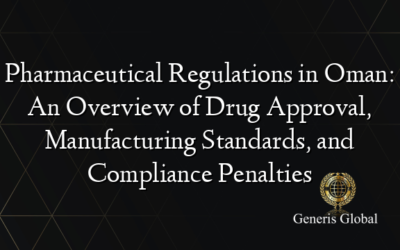 Pharmaceutical Regulations in Oman: An Overview of Drug Approval, Manufacturing Standards, and Compliance Penalties