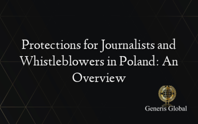 Protections for Journalists and Whistleblowers in Poland: An Overview