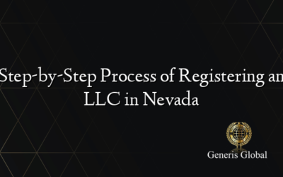 Step-by-Step Process of Registering an LLC in Nevada