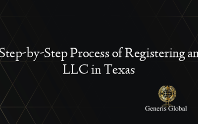 Step-by-Step Process of Registering an LLC in Texas