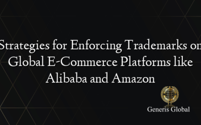 Strategies for Enforcing Trademarks on Global E-Commerce Platforms like Alibaba and Amazon