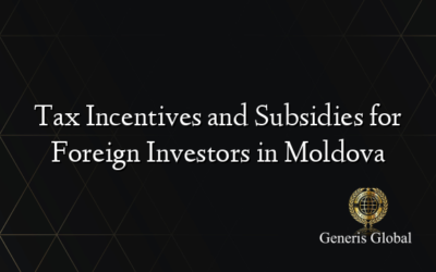 Tax Incentives and Subsidies for Foreign Investors in Moldova