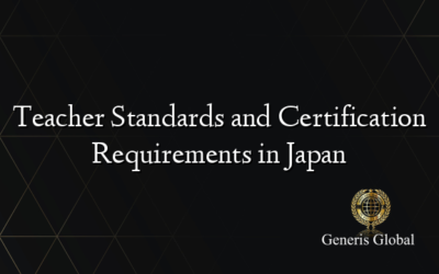 Teacher Standards and Certification Requirements in Japan