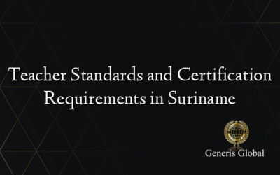 Teacher Standards and Certification Requirements in Suriname
