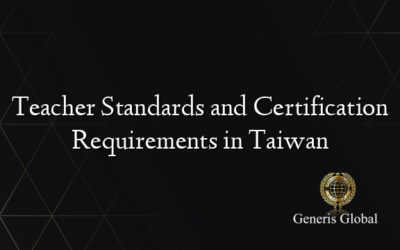 Teacher Standards and Certification Requirements in Taiwan