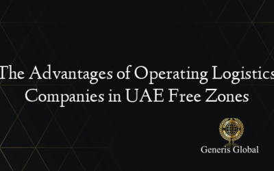 The Advantages of Operating Logistics Companies in UAE Free Zones