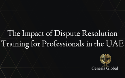 The Impact of Dispute Resolution Training for Professionals in the UAE