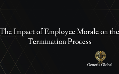 The Impact of Employee Morale on the Termination Process