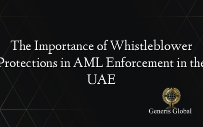 The Importance of Whistleblower Protections in AML Enforcement in the UAE