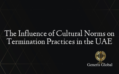 The Influence of Cultural Norms on Termination Practices in the UAE