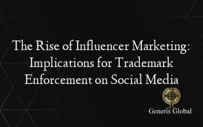 The Rise of Influencer Marketing: Implications for Trademark Enforcement on Social Media
