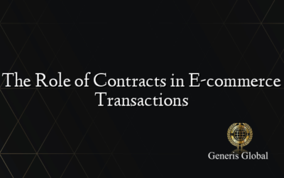 The Role of Contracts in E-commerce Transactions