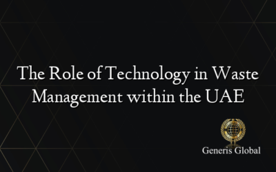 The Role of Technology in Waste Management within the UAE