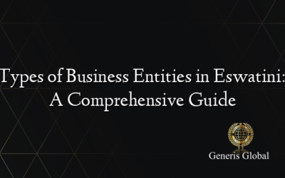 Types of Business Entities in Eswatini: A Comprehensive Guide