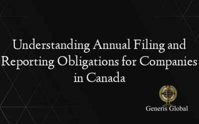Understanding Annual Filing and Reporting Obligations for Companies in Canada