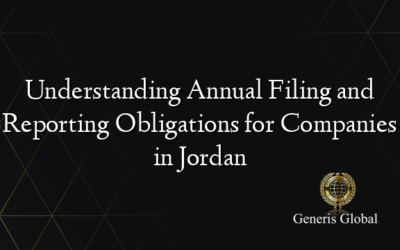 Understanding Annual Filing and Reporting Obligations for Companies in Jordan