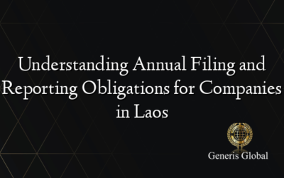 Understanding Annual Filing and Reporting Obligations for Companies in Laos