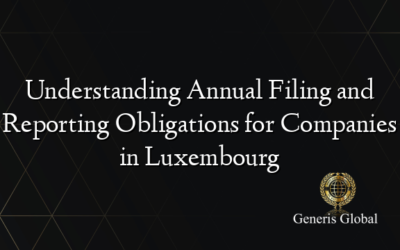 Understanding Annual Filing and Reporting Obligations for Companies in Luxembourg