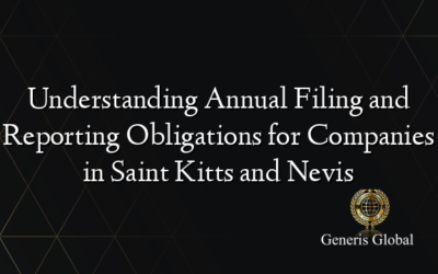 Understanding Annual Filing and Reporting Obligations for Companies in Saint Kitts and Nevis