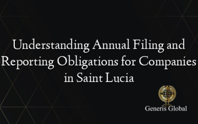 Understanding Annual Filing and Reporting Obligations for Companies in Saint Lucia