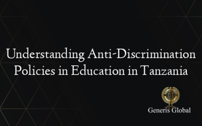 Understanding Anti-Discrimination Policies in Education in Tanzania