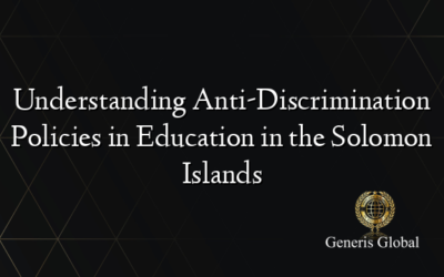 Understanding Anti-Discrimination Policies in Education in the Solomon Islands